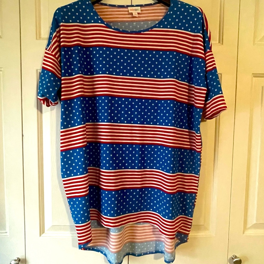 Lularoe patriotic Irma size M